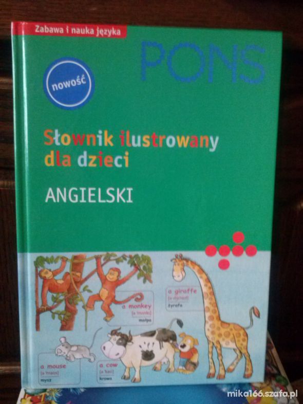 Książeczka słownik ilustrowany dla dzieci angielsk