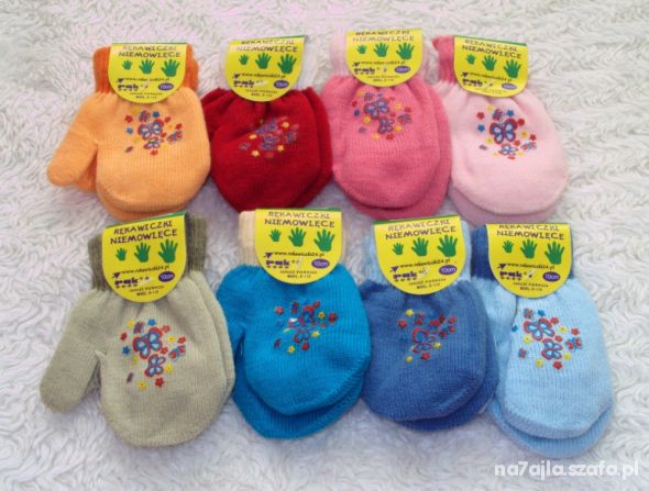 10 cm Rękawiczki dla niemowląt 8 kolorów
