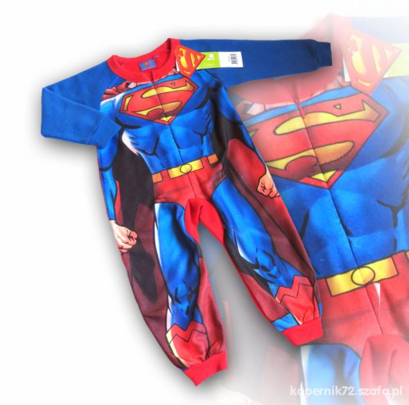 Piżama Piżamka Pajac Pajacyk Polar 3D Superman 98