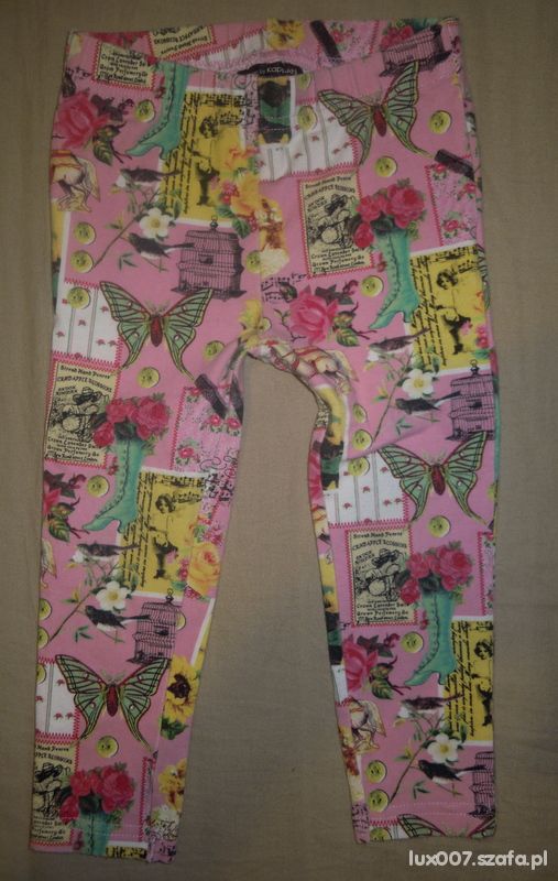 2 pary legginsów tregginsy jak jeansy