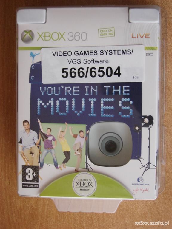 Gra XBOX360 You are in the Movies i kamera