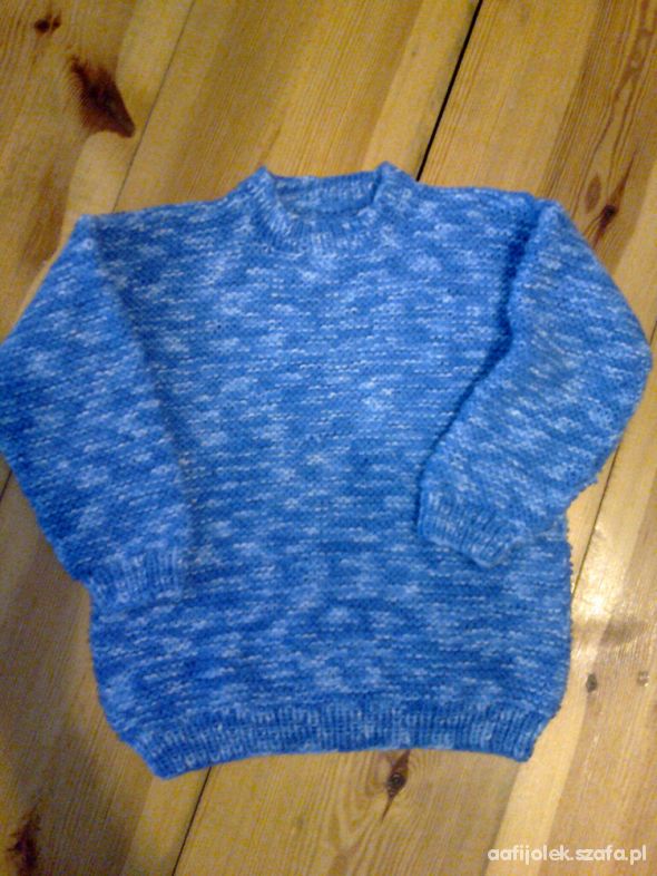 Nowy ręcznie robiony sweterek dla 4 5 latka