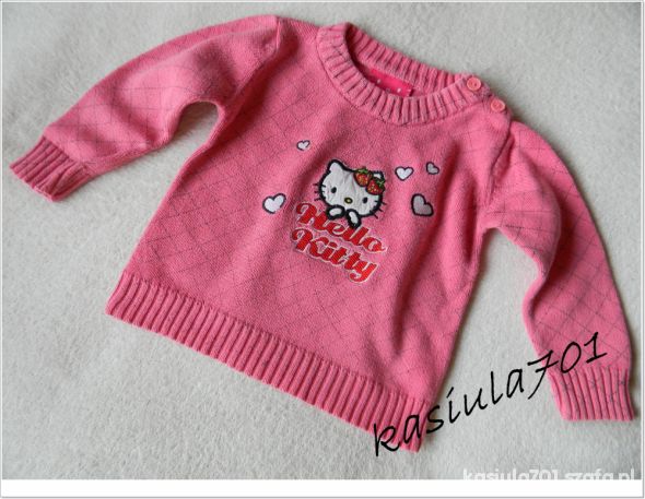 Savrio HELLO KITTY sweterek róż 86 rozm