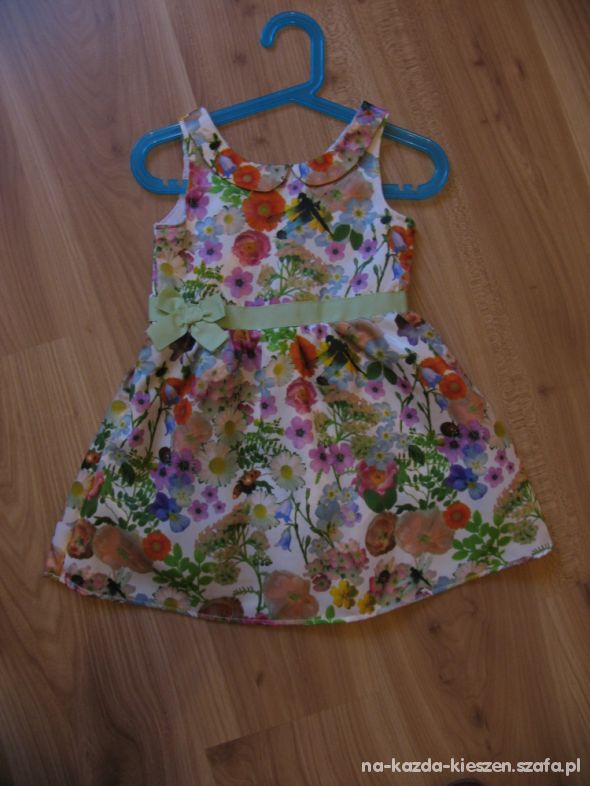 Śliczna sukienka H&M dla małej księżniczki roz 98