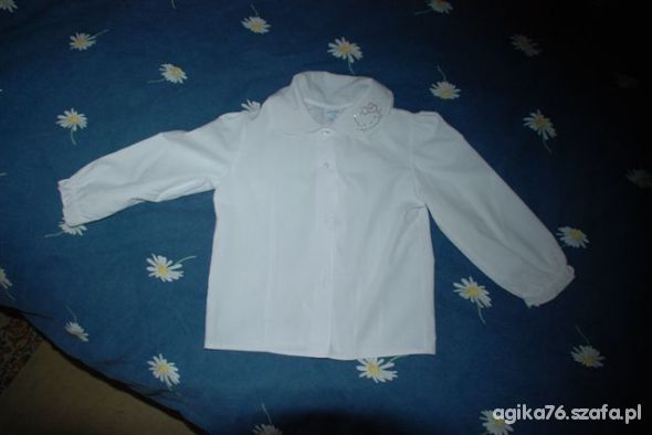 Biała galowa bluzeczka