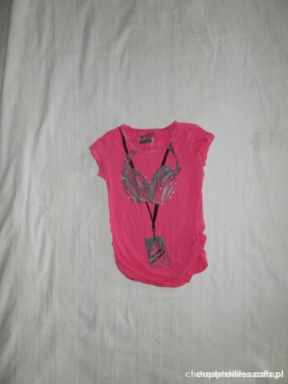 Bluzka dziewczęca różowa SUPERSTAR 8 lat bawełna