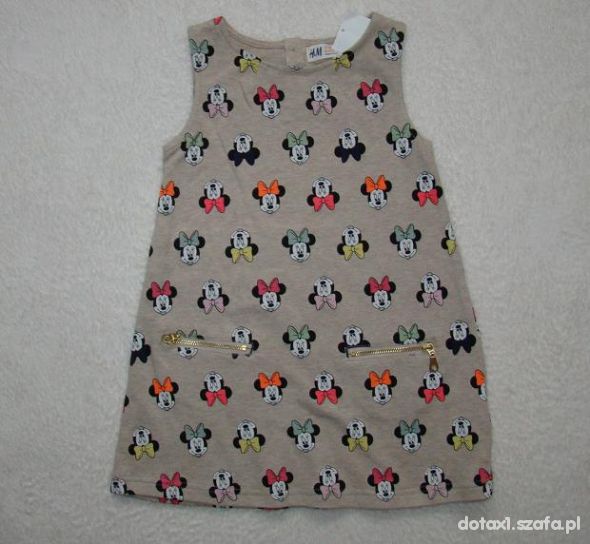 Sukienka H&M minnie r 110 116 NOWA