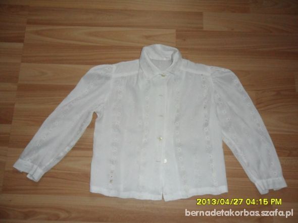 Biała bluzeczka na 110 116 4 5 lat
