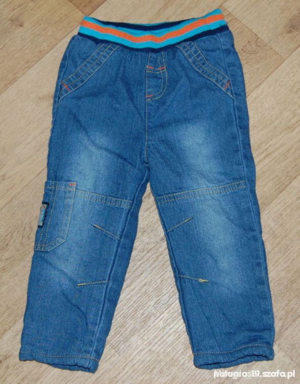 Ocieplane jeansowe spodnie