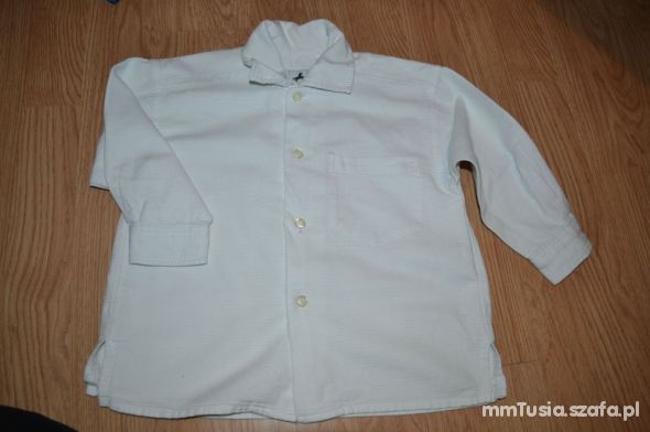 koszula bluzka biała dla chłopca 92 98 r