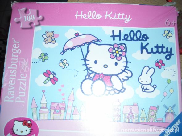 Puzzle dla dziewczynki hello kitty