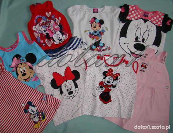 Bluzeczka minnie cekinowe rzęsy r 86 92 DISNEY