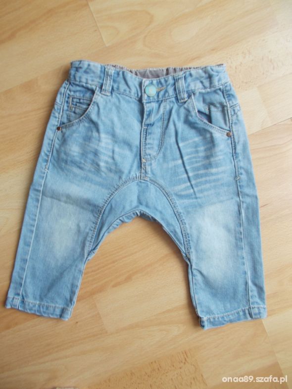 Jaśniutkie spodnie jeansowe ZARA Baby 68cm