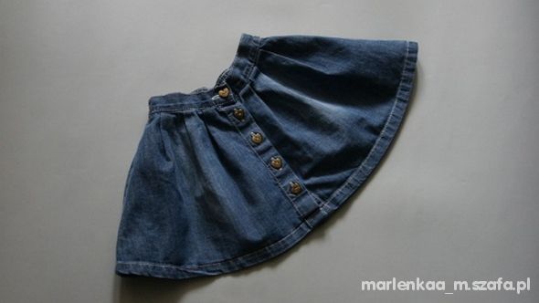 spódnica jeans rozkloszowana 92 98 104