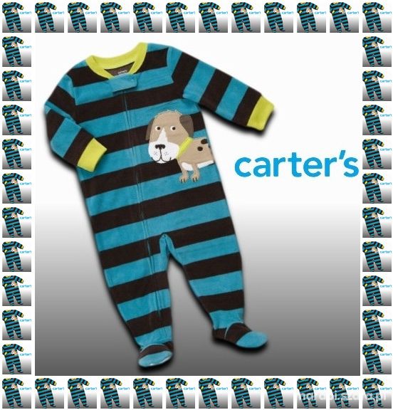 74 CARTERS Super polarowy pajacyk z pieskiem