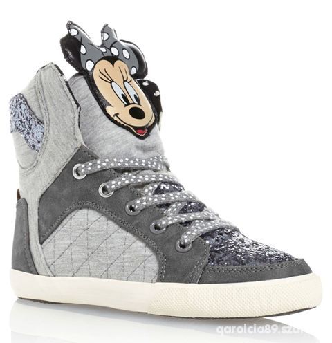 NEXT minnie UK 6 NOWE wysokie trampki szare