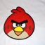 Tshirt dziecięcy z nadrukiem Angry Birds Czerwony
