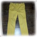 Spodnie rurki Next żółte skinny 98