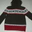 sweter w stylu norweskim z kapturem