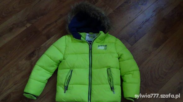 Zielona cieplutka kurteczka C&A 116