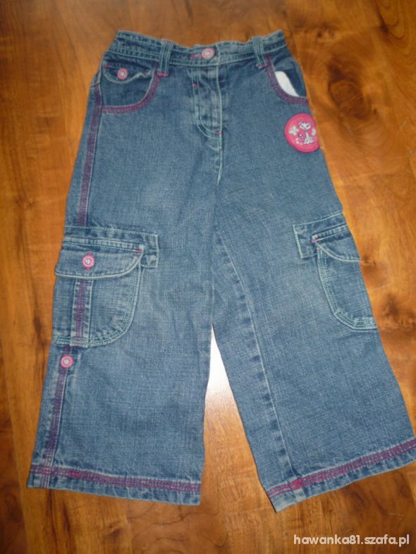 Spodnie dżinsowe z kotkiem 18 23 m ce