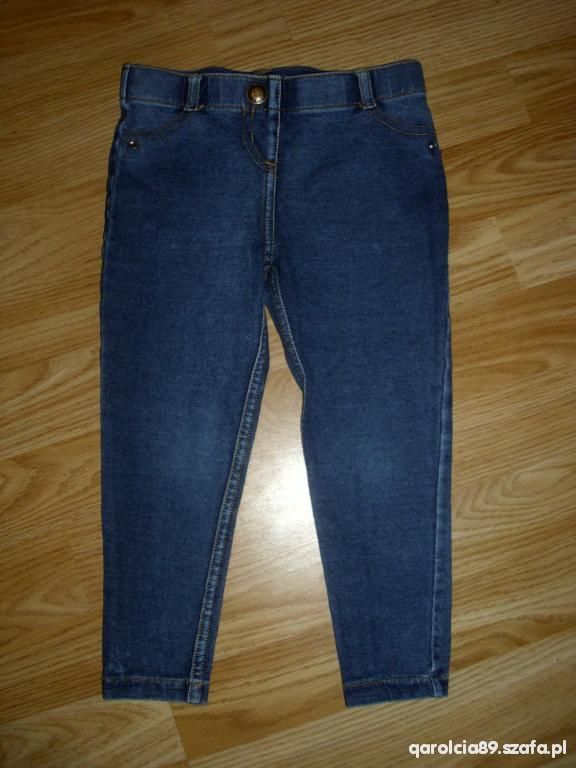 NEXT jeansowe tregginsy 98