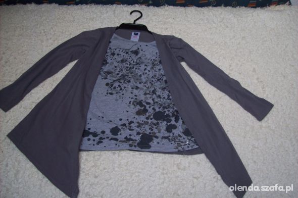 Przepiekna tuniczka komplet bluzka i blezerek