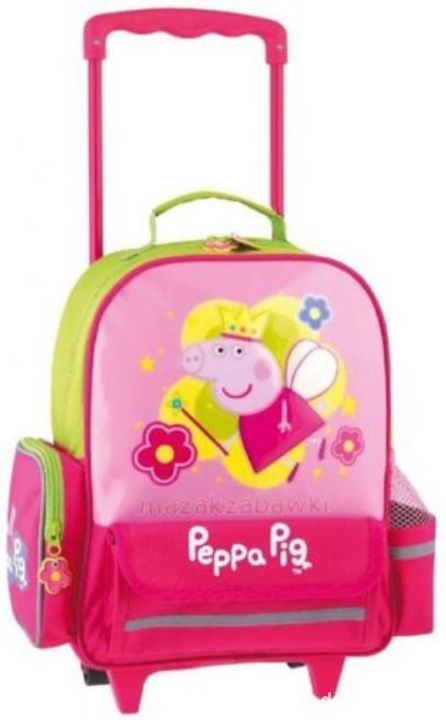 peppa plecak na kółkach mieści a4