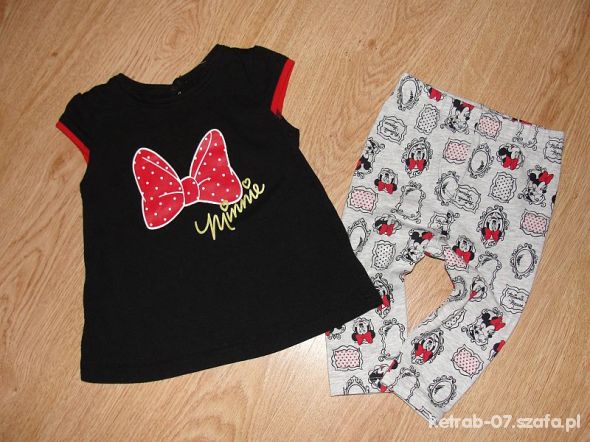 Minnie mouse komplecik getry tunika 3 6 m