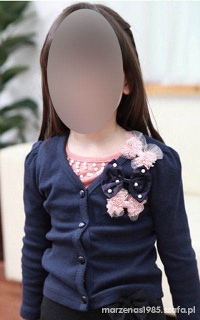 SWETEREK KORONKA kokardki okazja 122 GRANAT