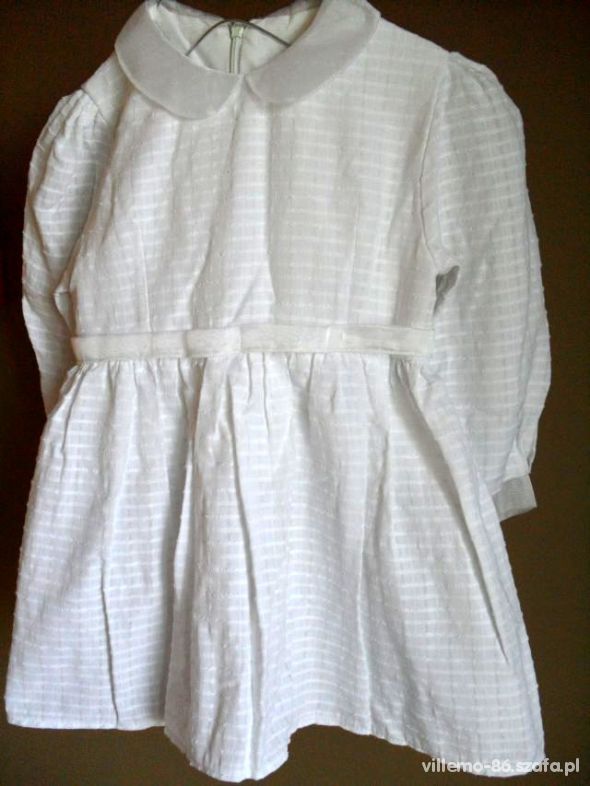 sukienka bawełniana z kołnierzykiem tiul 86