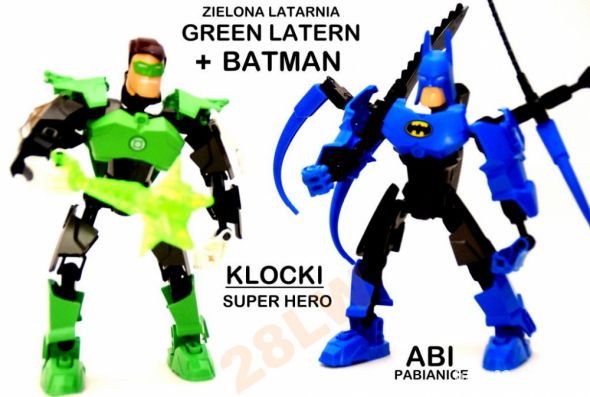 KLOCKI Green Latern BATMAN figurka 2szt AVENGERS