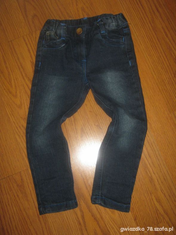 Spodnie rurki jeansowe rozm 92