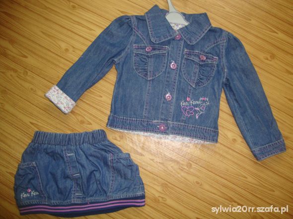 Komplet jeans roz 92 NOWY