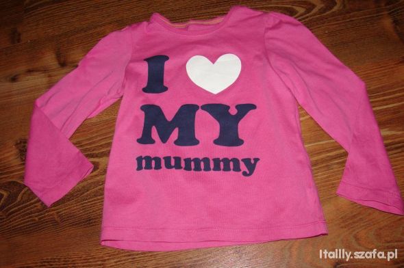 Bluzka Mothercare 110 I love my Mummy