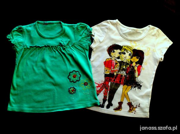 104cm Dwie koszulki firmy DebenHams i Cherokee