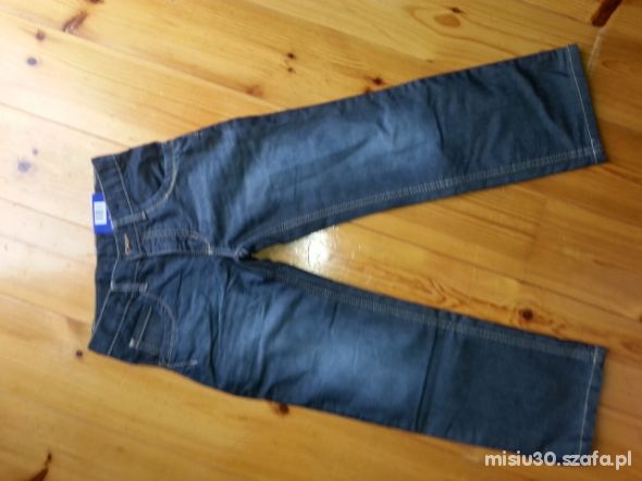 nowe spodnie jeansowe r 128 peperts