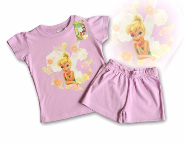 Komplet spodenki bluzka T shirt Wróżka Fairies 110