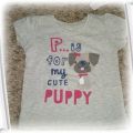NOWY tshirt p is for puppy 12 do 18mc