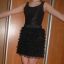 czarna sukienka z tiulem H M rozmiar 158 do 164