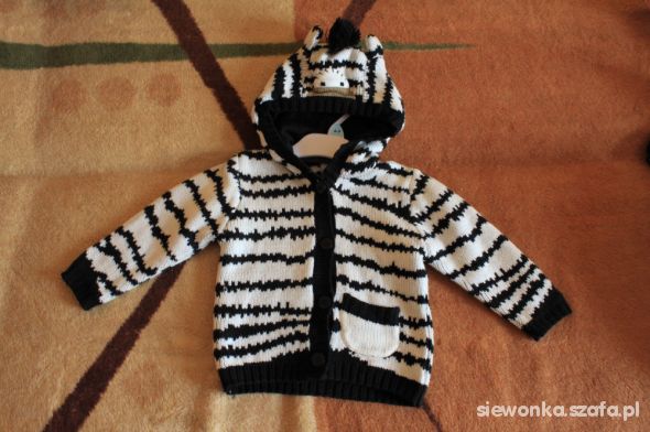 Next super sweterek z kolekcji zebra 86