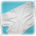 białe bawełniane spodnium 104 110