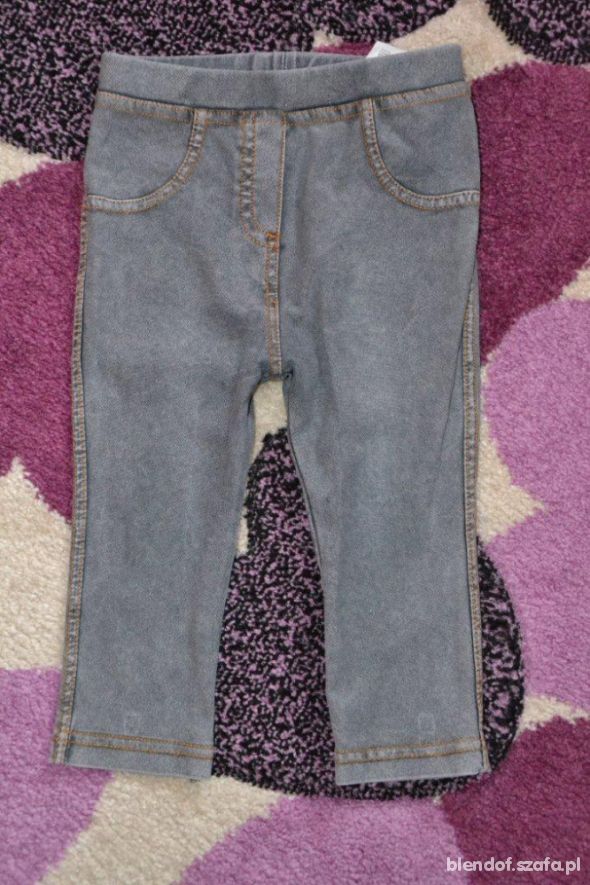 H&M legginsy jeansowe 86