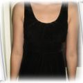 aksamitna czarna sukienka 10 do 15 lat