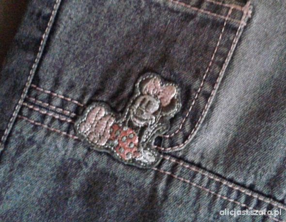 Disney spodnie jeansy z Minnie 110 cm