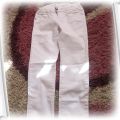 Białe spodnie rurki Zara 128 cm