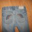 h&m jeansy spodnie tęcza 104 cm