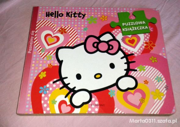 Duża książka z puzzlami Hello kitty