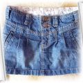 spódniczka mini spódnica bombka jeans 98 104