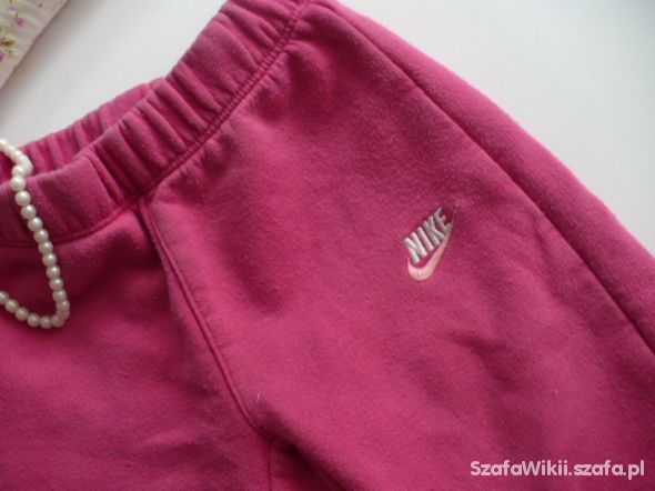 Oryginalne spodnie dresowe dres Nike różowe